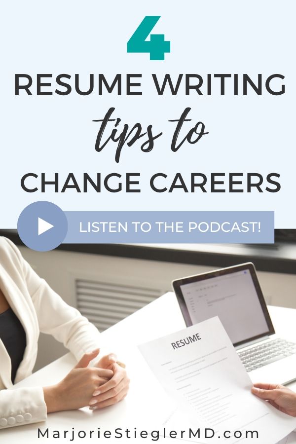 4 resume writing tips to change careers