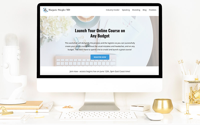 Launch your online course on any budget - course by Marjorie Stiegler MD