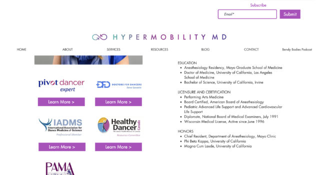 Hypermobility MD about education and credibility on The Career Rx podcast with Marjorie Stiegler